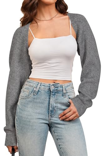 Arach&Cloz Women's Wool Blend Bolero Shrug Spring Fashion Cropped Cardigans 2026 | Amazon (US)