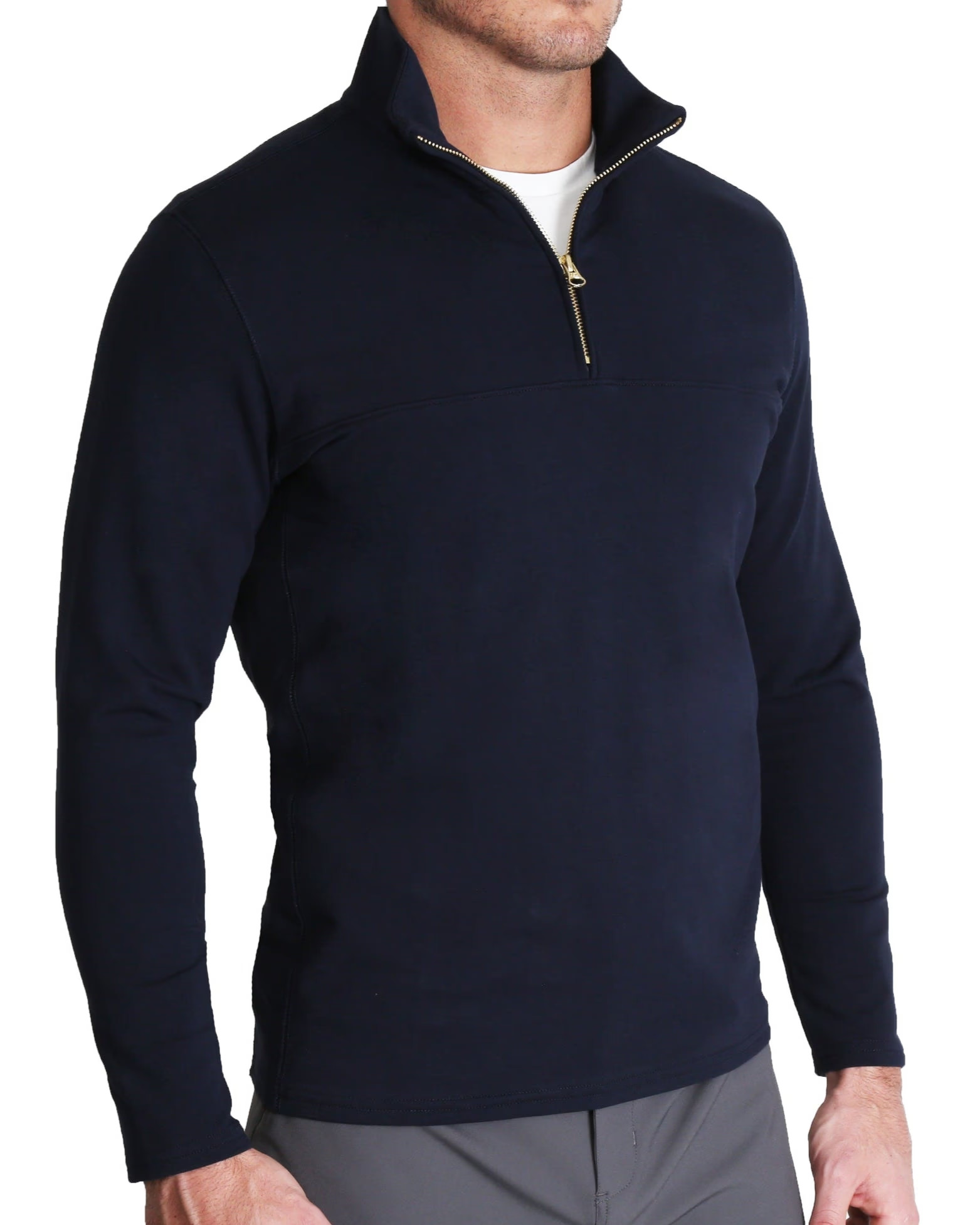 Quarter Zip - Solid Navy | State and Liberty (US)