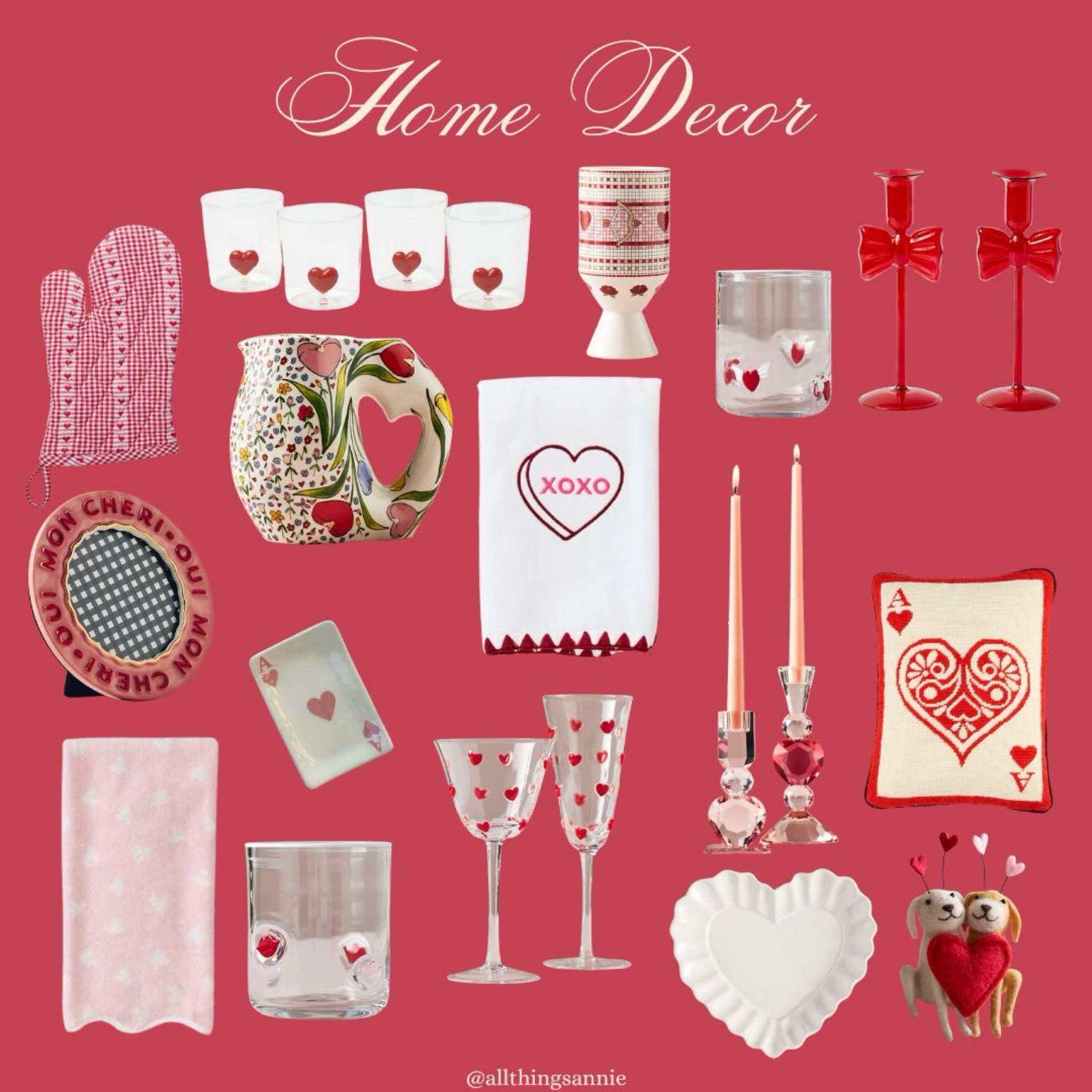Other items not listed are from Mrs. Alice!#valentinesdaydecor #valentinesday