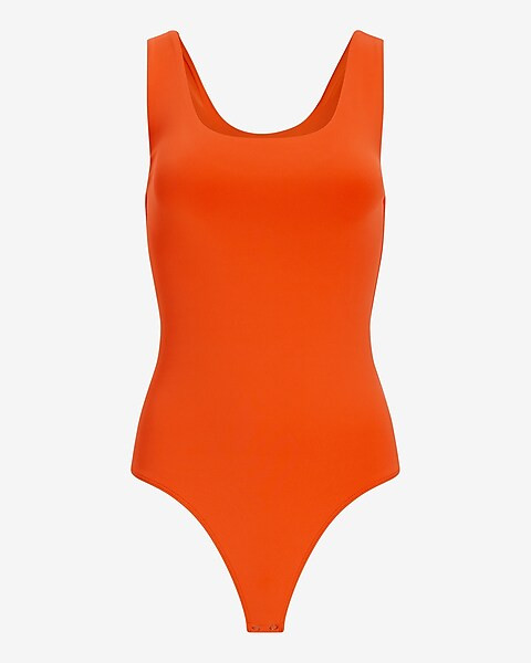 Body Contour Scoop Neck Thong Bodysuit | Express