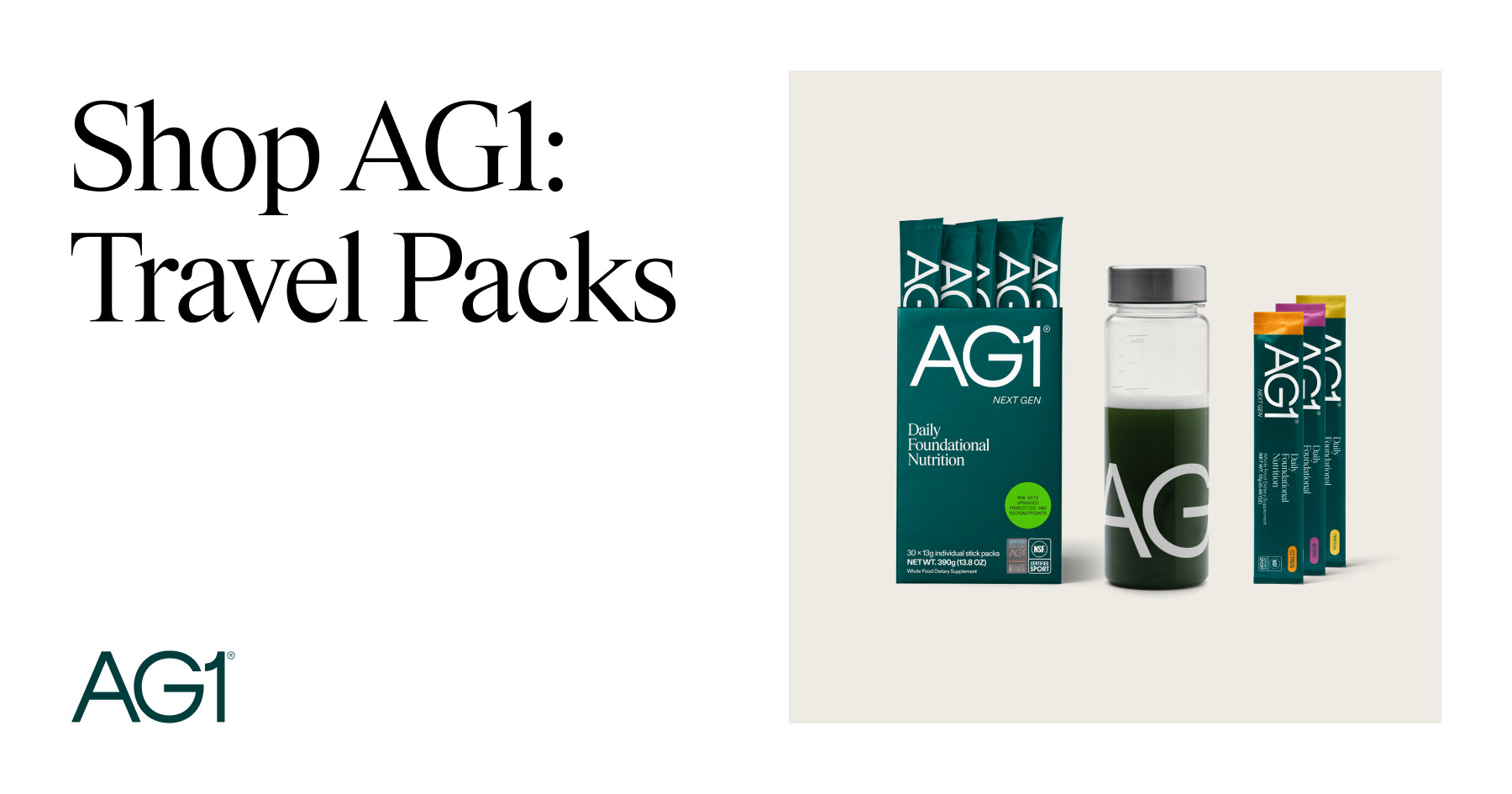 AG1: Travel Packs | AG1