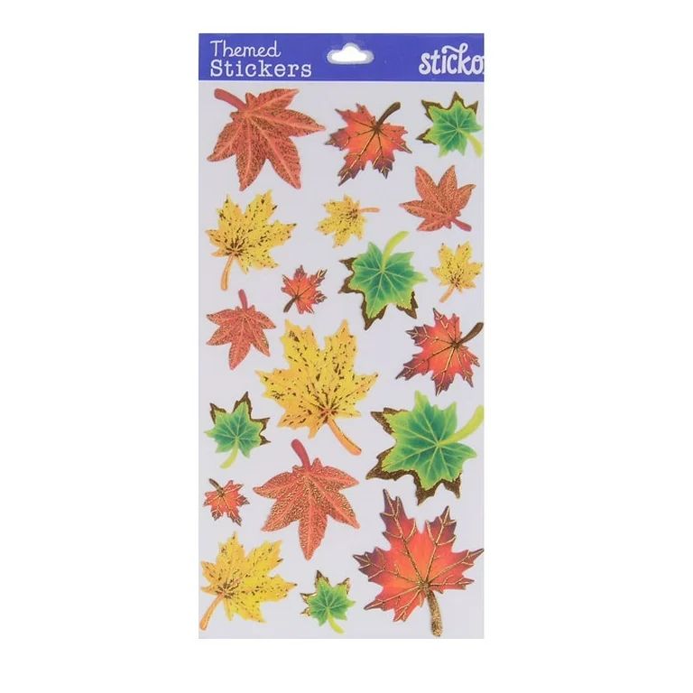 Wilton Classic Fall Maple Leaves Sticker, 19 Piece - Walmart.com | Walmart (US)