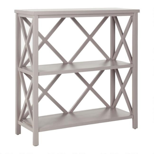 Wood X-Back Alameda Bookshelf | World Market