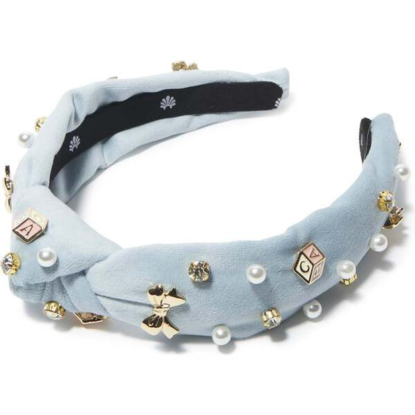 Kids Baby Shower Knotted Headband, Blue - Lele Sadoughi Mommy & Me Shop | Maisonette | Maisonette