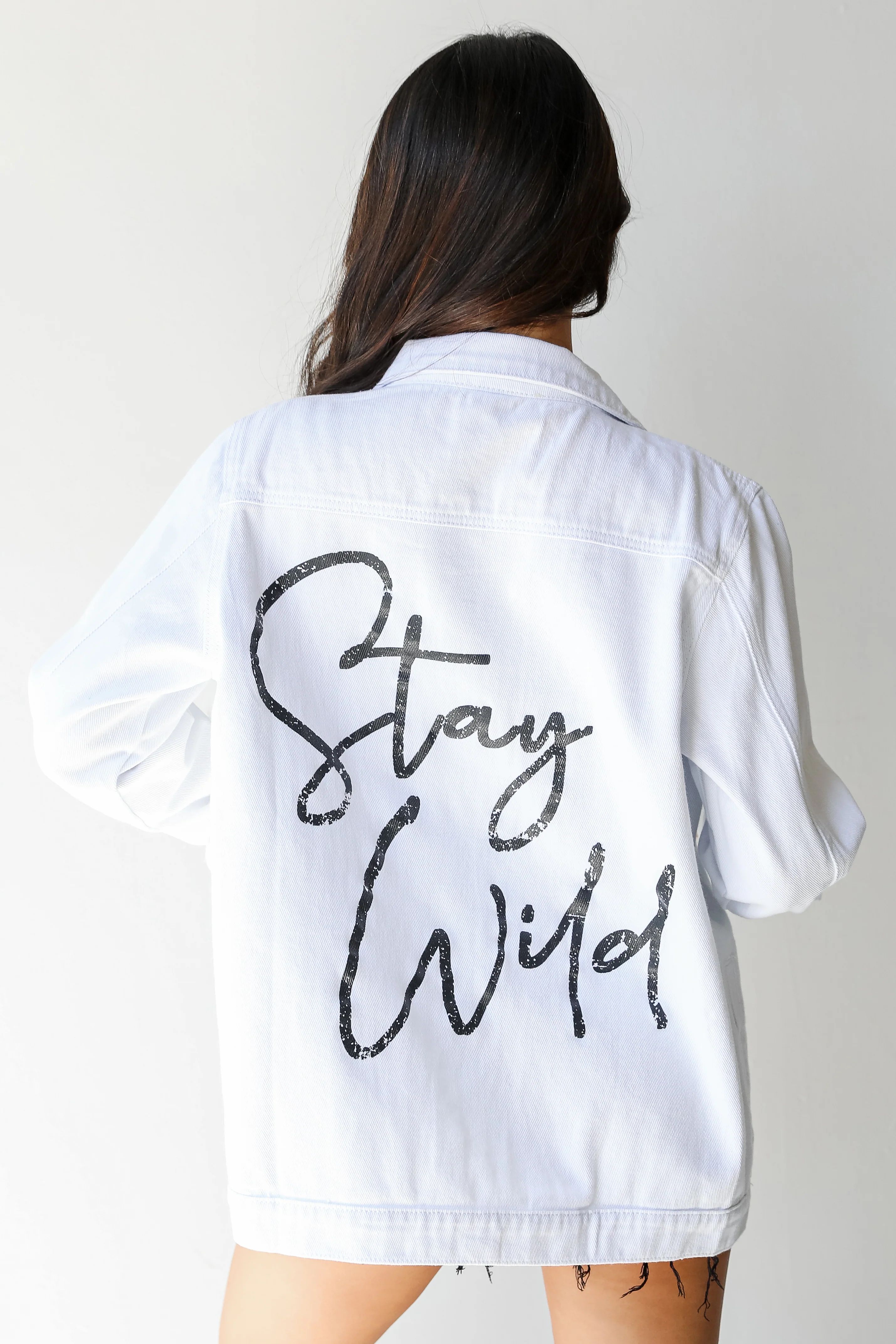 Stay Wild Denim Jacket | Dress Up
