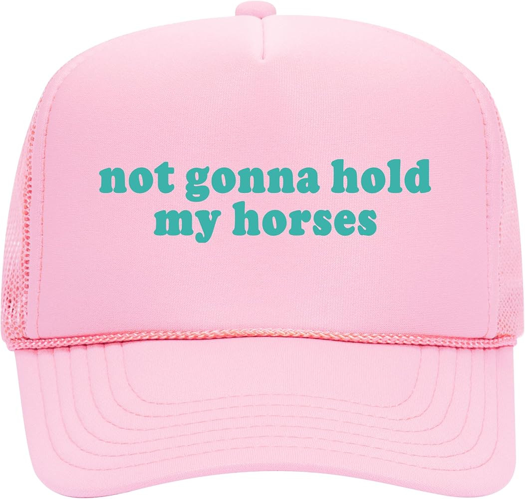 Not Gonna Hold My Horses Trucker Hat | Vintage Cowboy Cowgirl Western Funny | Premium Mesh Foam S... | Amazon (US)