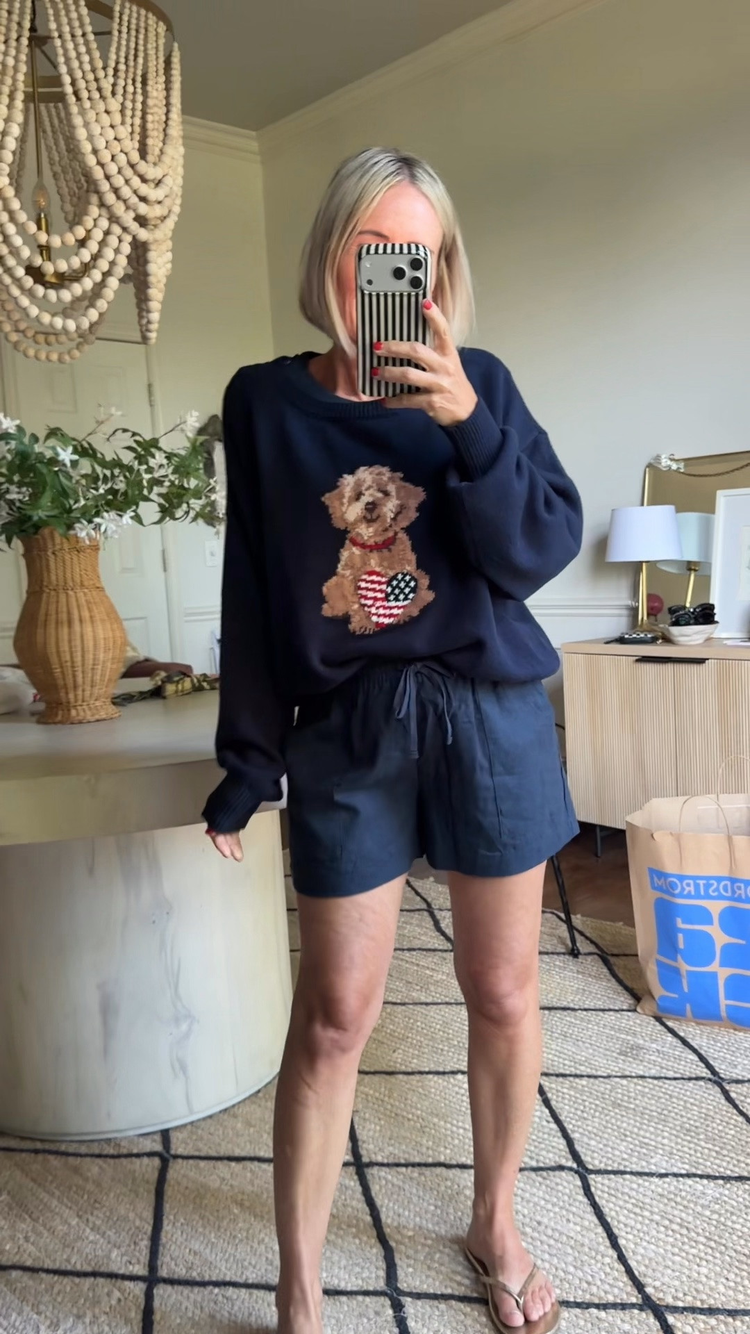 linen shorts in my true size xs
sweater- i sized up to a medium

summer outfit - nothing over $35

#LTKSaleAlert #LTKOver40