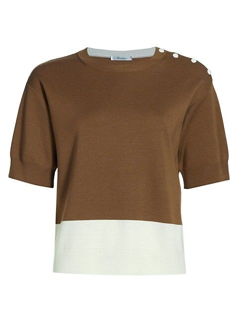 Medusa Colorblock Button Knit Top | Saks Fifth Avenue