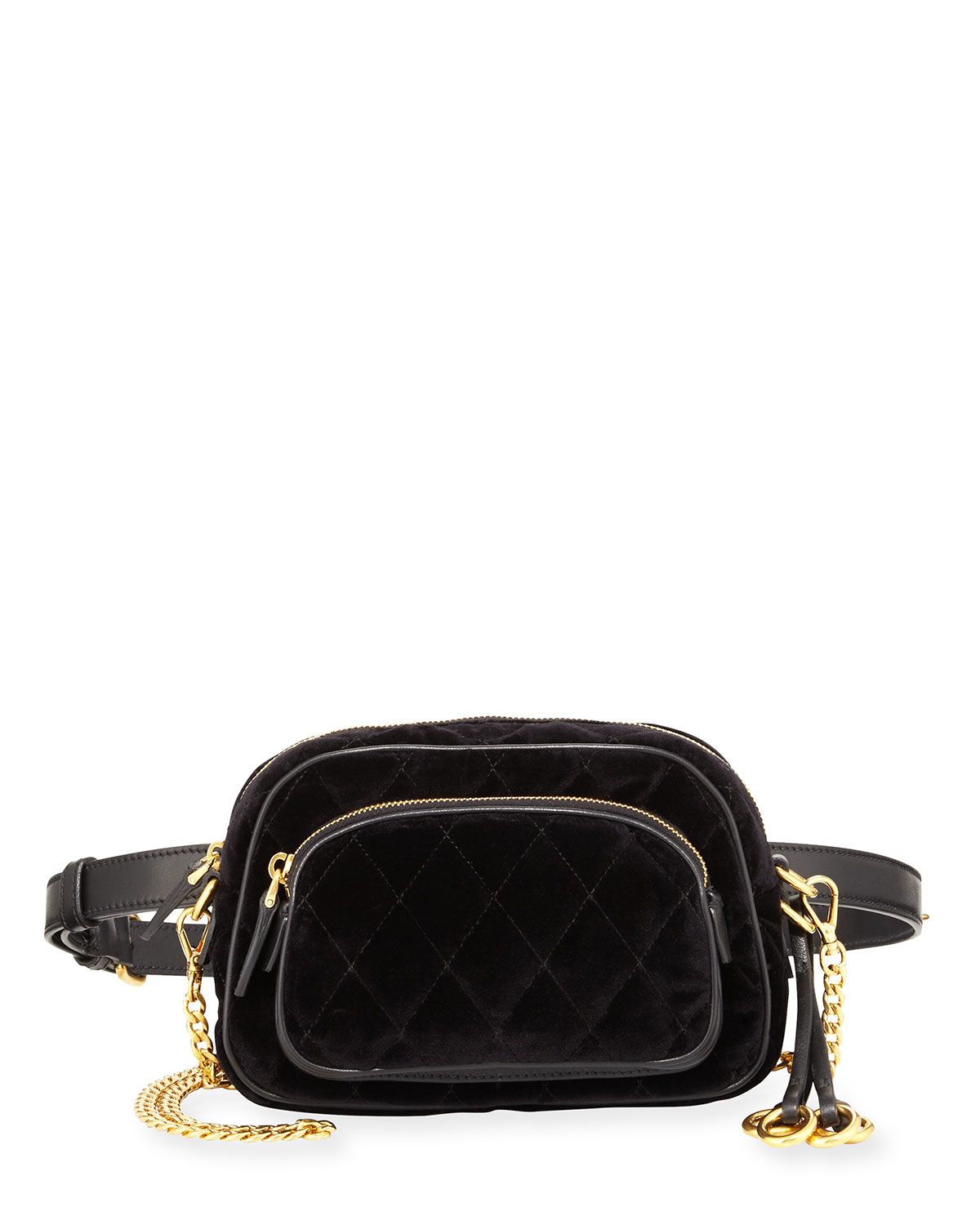 Cahier Small Velvet Convertible Belt Bag | Neiman Marcus