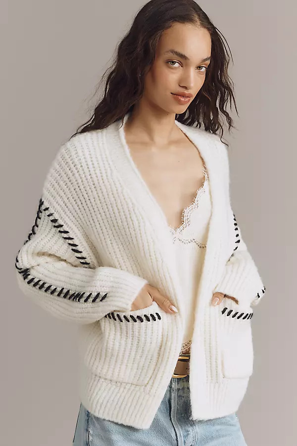 Stitched Cardigan Sweater | Anthropologie (US)