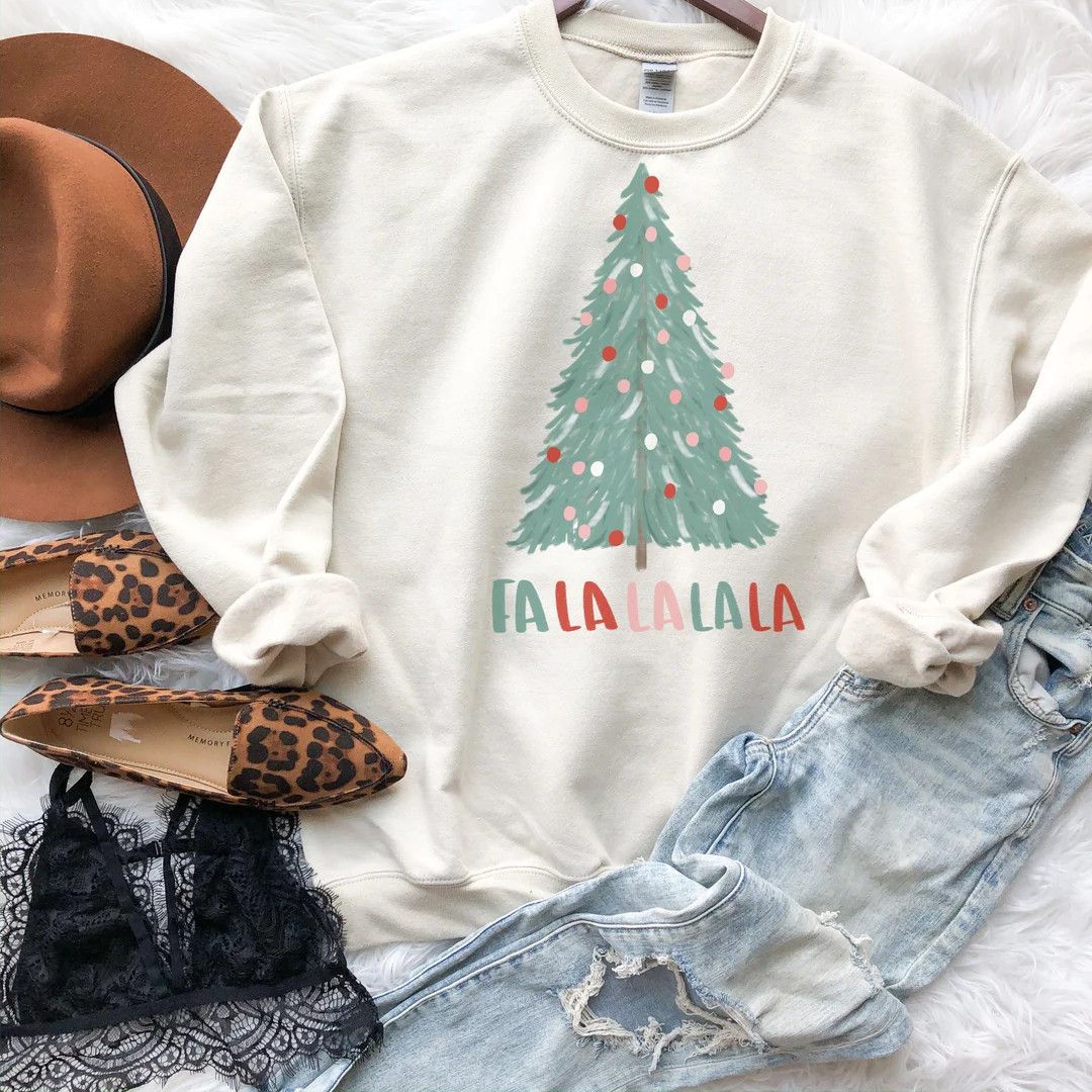 Fa La La La La Christmas Outfit Sweater, Christmas Outfit, Fa La La La La Sweater, Christmas ... | Etsy (US)