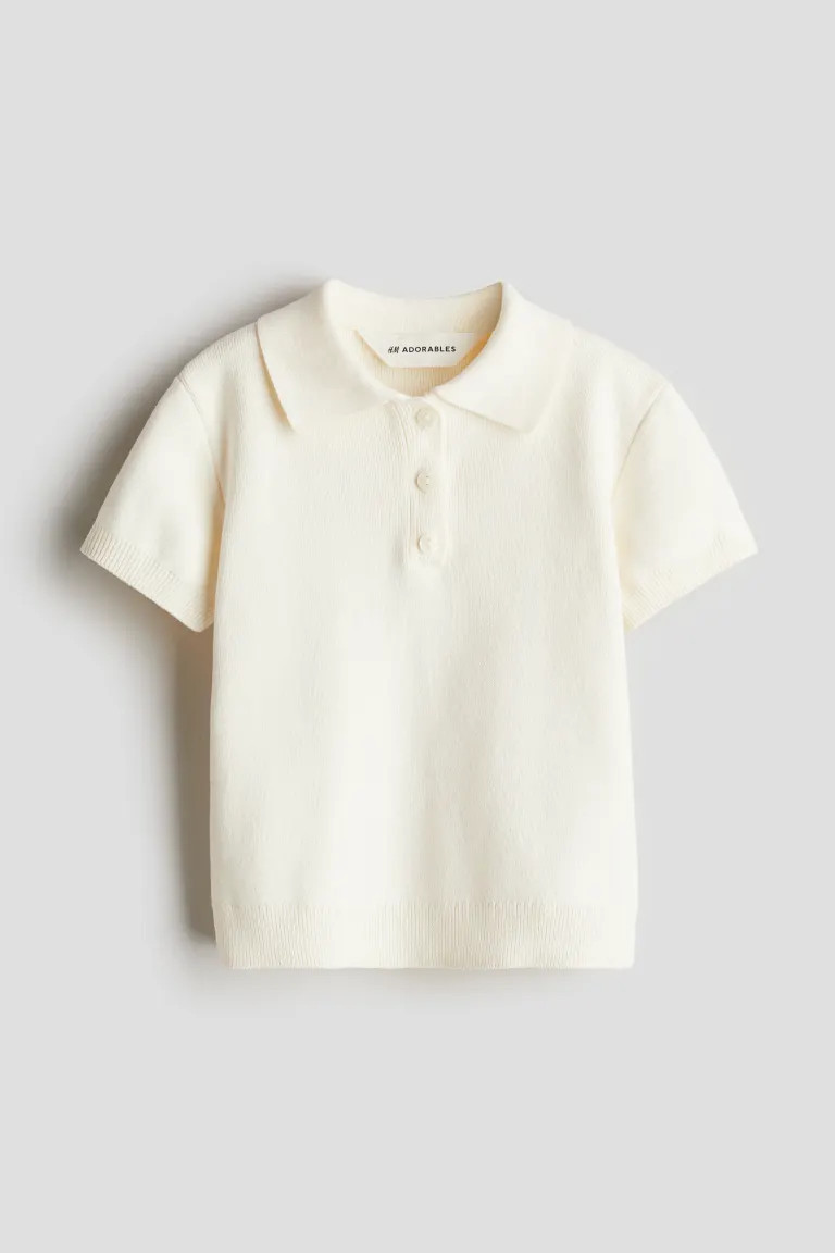 Fine-knit Cotton Polo Shirt | H&M (US + CA)