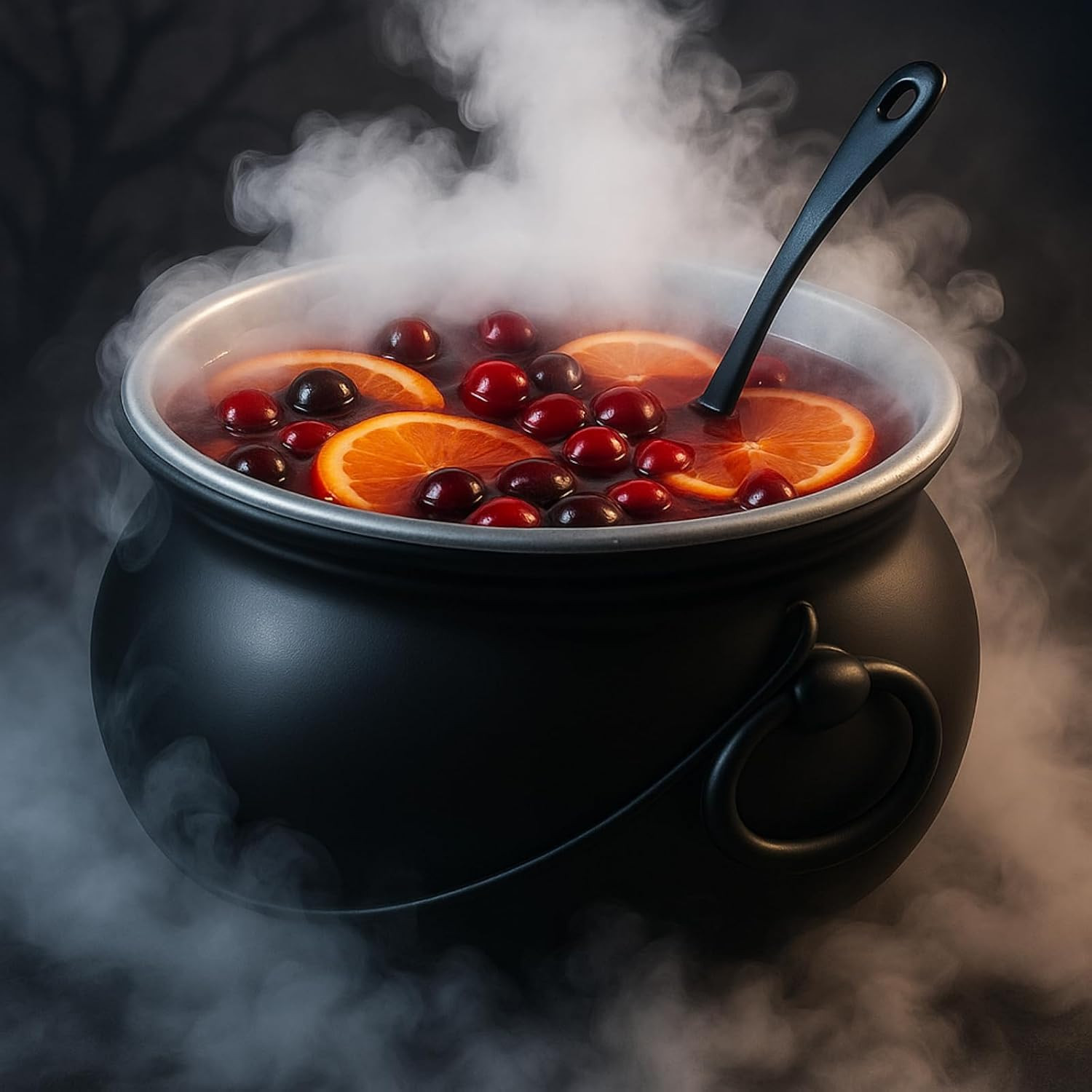 LemonRoad 3 Pcs Halloween Decoration 12.6 Inch Cauldron Trick or Treat Bucket Plastic Punch Bowl with Ladle Black Cauldron Candy Bowl for Halloween and St. Patrick's Day Party | Amazon (US)