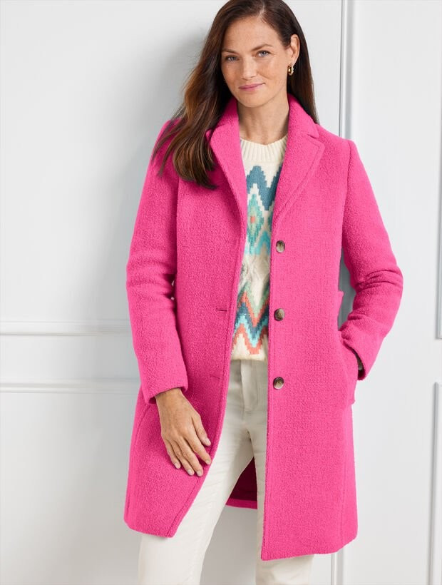 Bouclé Wool Coat | Talbots