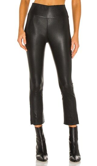 High Waist Crop Flare Legging in Black | Revolve Clothing (Global)