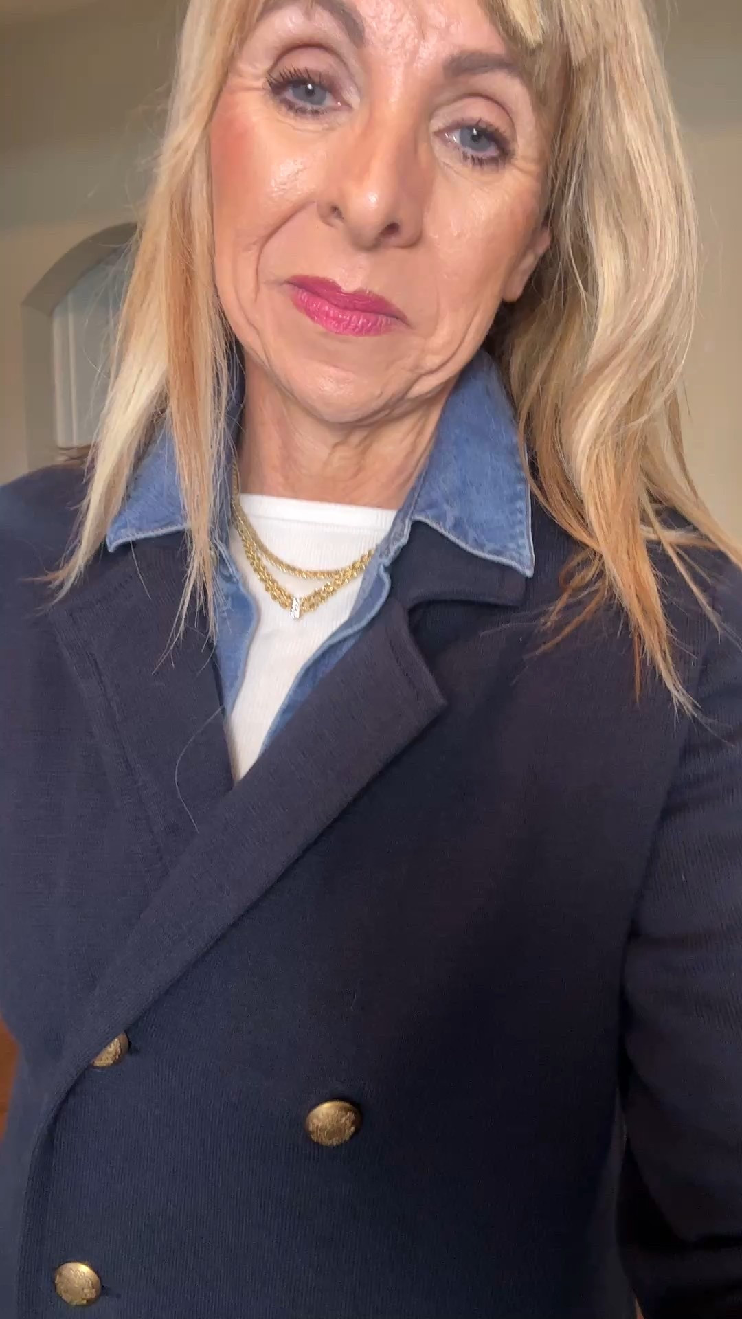 I love a sweater blazer. The look of a blazer but the comfort of a cardigan. This one even has pockets. Also comes in black

#LTKSeasonal #LTKOver40