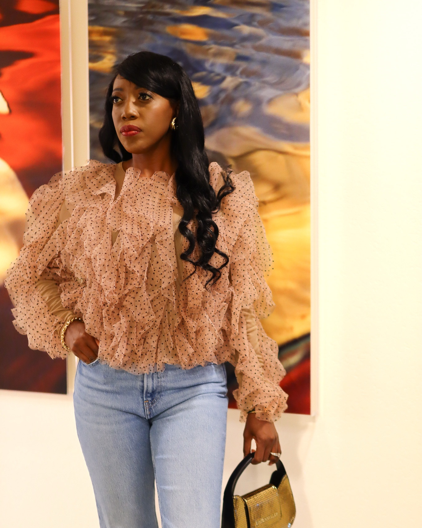 True to size. Wearing a small. Great statement blouse for parties and night out. 

Polka Dot, Fall Outfits, Ootd, 
#LTKHoliday #LTKSeasonal #LTKOver40


#LTKSaleAlert #LTKootd #LTKCyberWeek