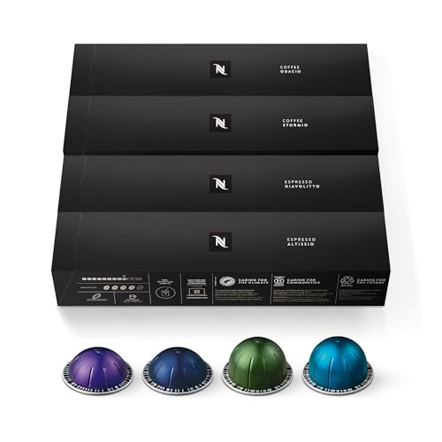 Nespresso Capsules Vertuo, Intense Variety Pack, Dark Roast Coffee, 40-Count Coffee & Espresso Pods, Brews 7.8oz. and 1.35oz. | Amazon (US)
