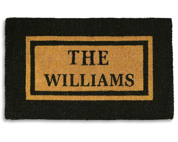 Personalized Double Border Doormat | Williams-Sonoma