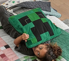 Minecraft™ Creeper Pillow | Pottery Barn Kids
