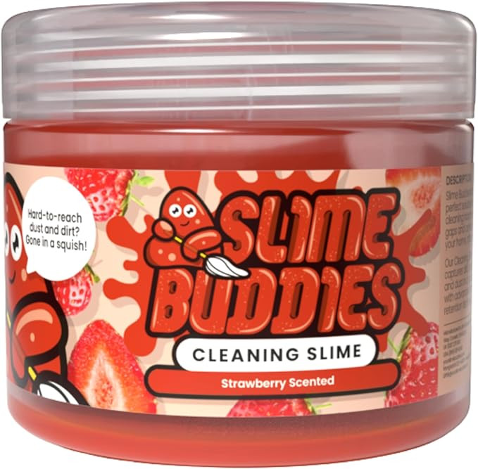 Slime Buddies Car Cleaning Gel Putty - Strawberry Scented Interior Detailing Tool for Cup Holders... | Amazon (US)