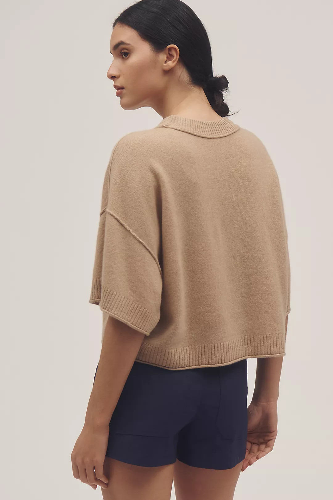 The Goldie Crew-Neck Cashmere Sweater | Anthropologie (US)