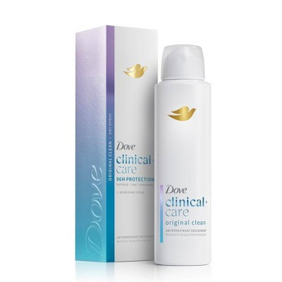 Dove Beauty Clinical 96-Hour Protection Antiperspirant & Deodorant Spray - Original Clean - 3.8oz | Target