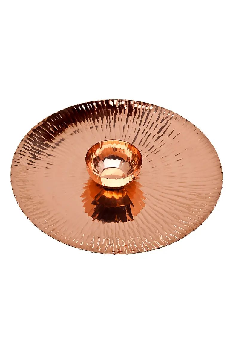 Copper Finish Chip and Dip Plate | Nordstrom