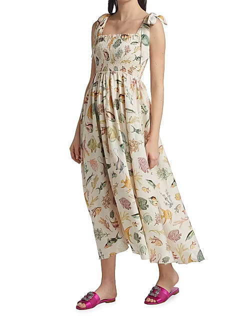 Wanda Fish Midi Sundress | Saks Fifth Avenue
