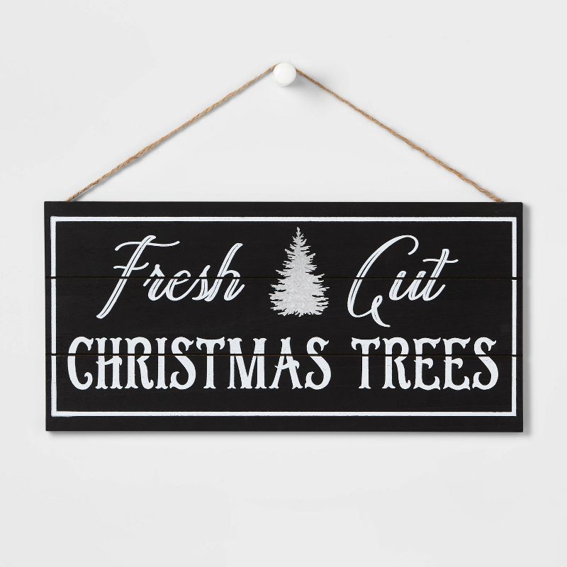 18" 'Fresh Cut Christmas Trees' Wood Wall Décor - Wondershop™ | Target