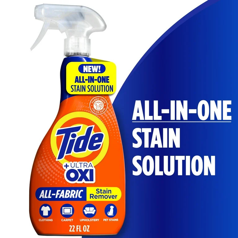 Tide +Ultra Oxi All-Fabric Laundry Stain Remover Spray, 22 fl oz | Walmart (US)