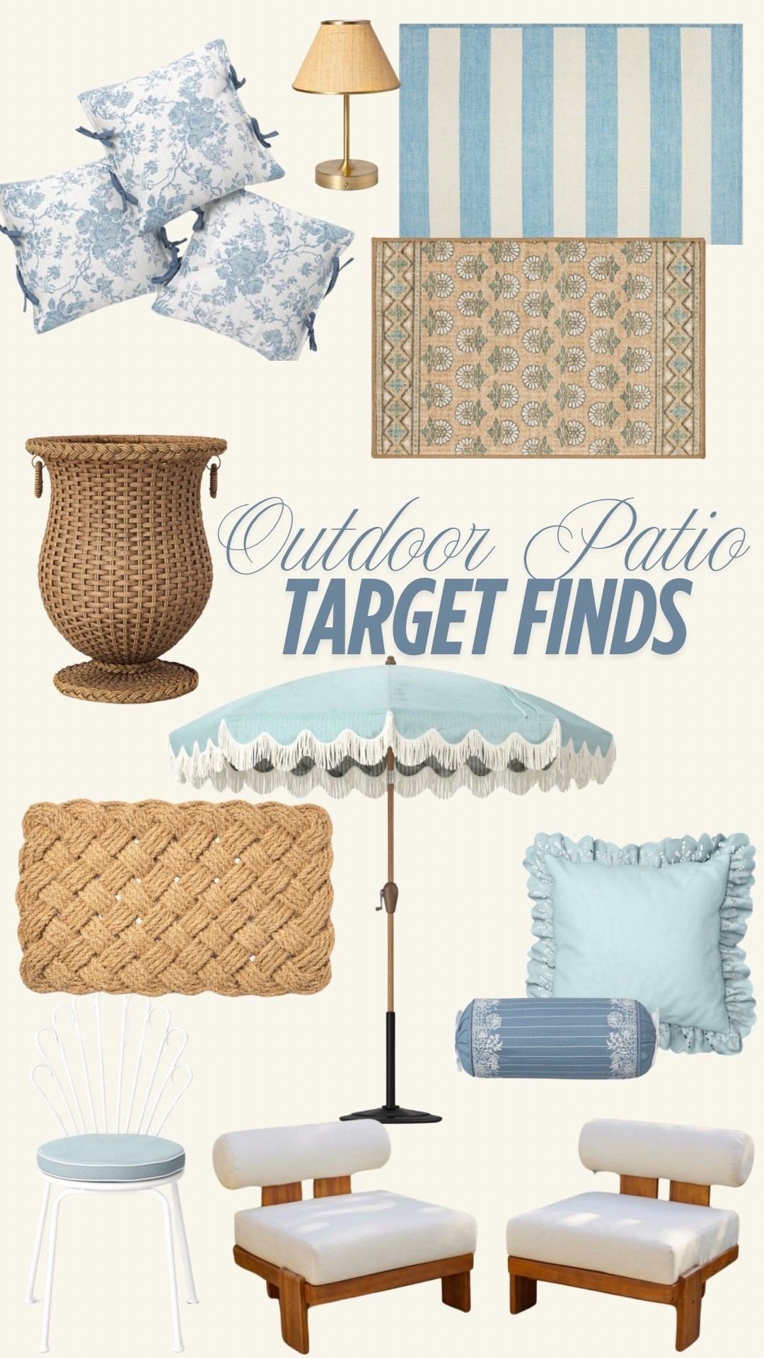 New arrivals from target, target home decor finds, target patio furniture, target blue outdoor umbrella, #targetfinds #targethome #homedecor 

#LTKHome #LTKMothersDay