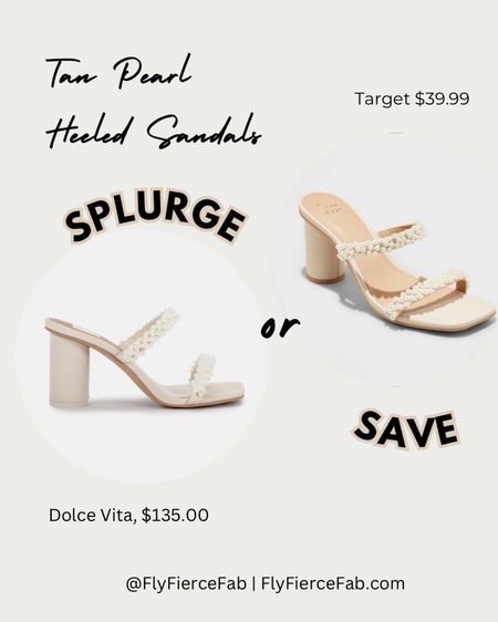 These $40 Pearl Sandals from Target are a great dupe for the $135 Noel Wide Heels by Dolce Vita! 🙌🏾😱😍

They run true to size, and I can’t wait to wear them with my spring outfits 👡✨

#LTKunder50 #LTKFind #LTKshoecrush