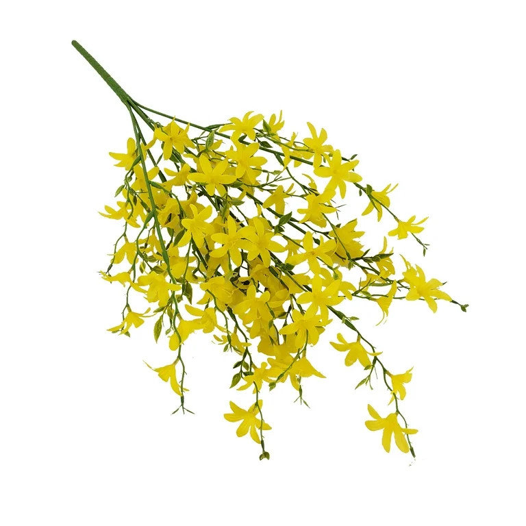 Mainstays 23-Inch Indoor Artificial Forsythia Bouquet, Yellow | Walmart (US)