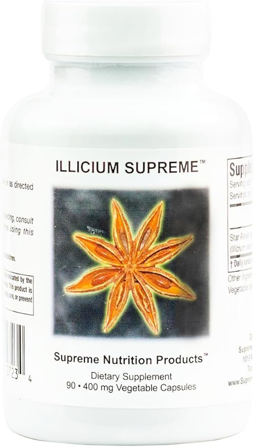 Supreme Nutrition Illicium, 90 Pure Star Anise Vegetarian Capsules | Amazon (US)