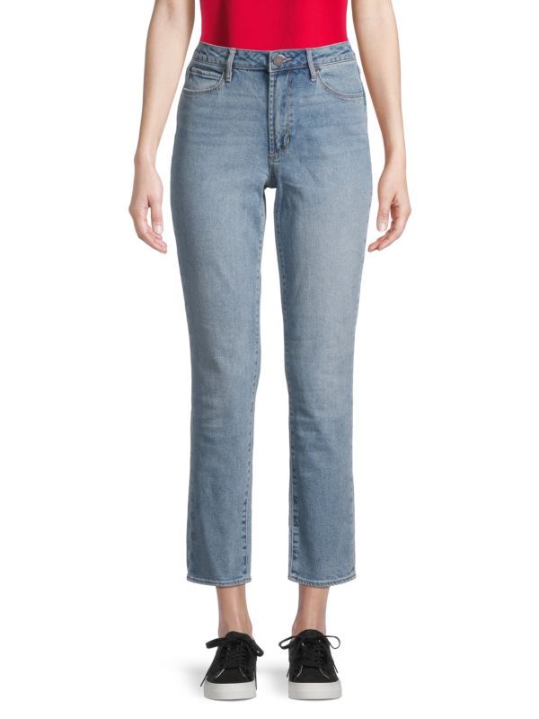 Rene High-Rise Straight Cropped Jeans | Saks Fifth Avenue OFF 5TH