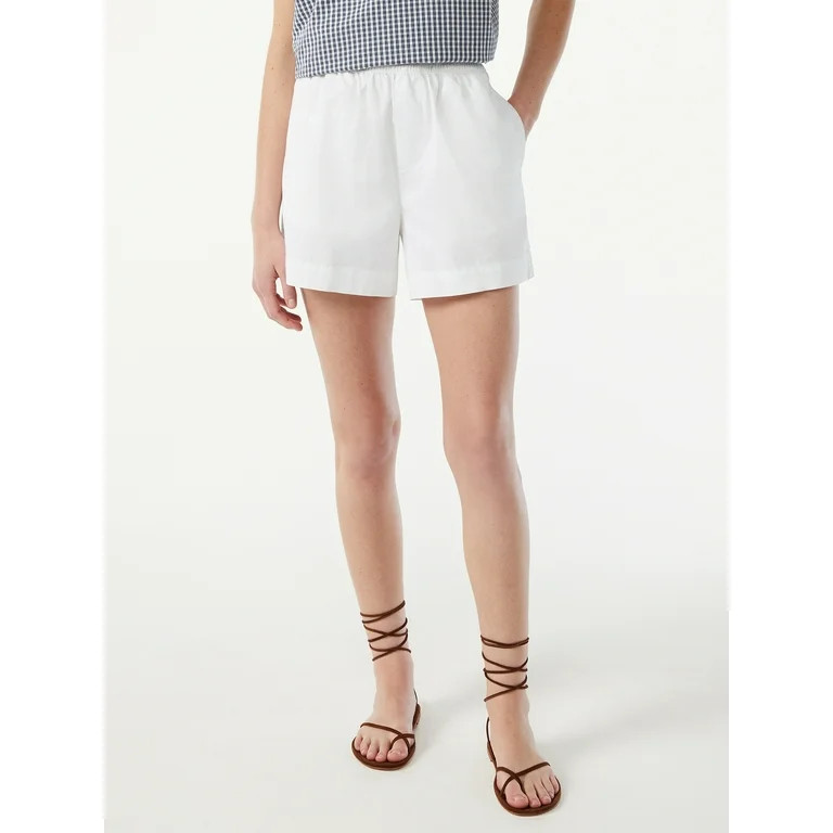 Free Assembly Women's Pull On Boxer Shorts - Walmart.com | Walmart (US)