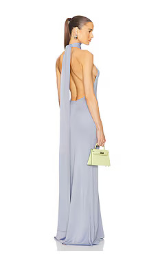 Helsa Novie Maxi Knit Dress in Sky Blue from Revolve.com | Revolve Clothing (Global)