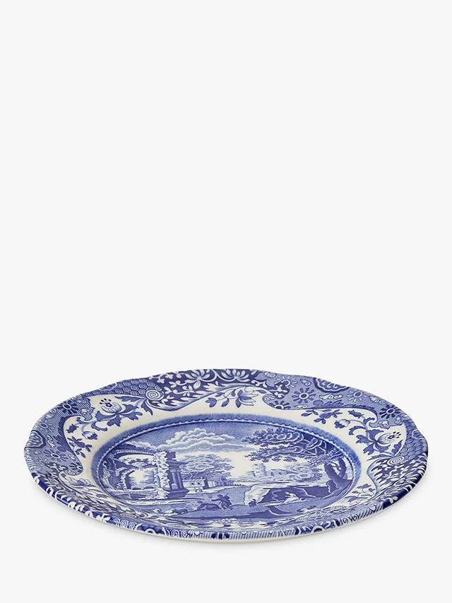 Spode Blue Italian Earthenware Tea Plate, 15cm, Blue/White, Seconds | John Lewis (UK)