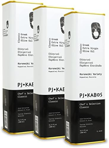P.J. KABOS 2024/25 Harvest, Everyday Greek Extra Virgin Olive Oil, Kosher, Greece, Cold Extracted... | Amazon (US)