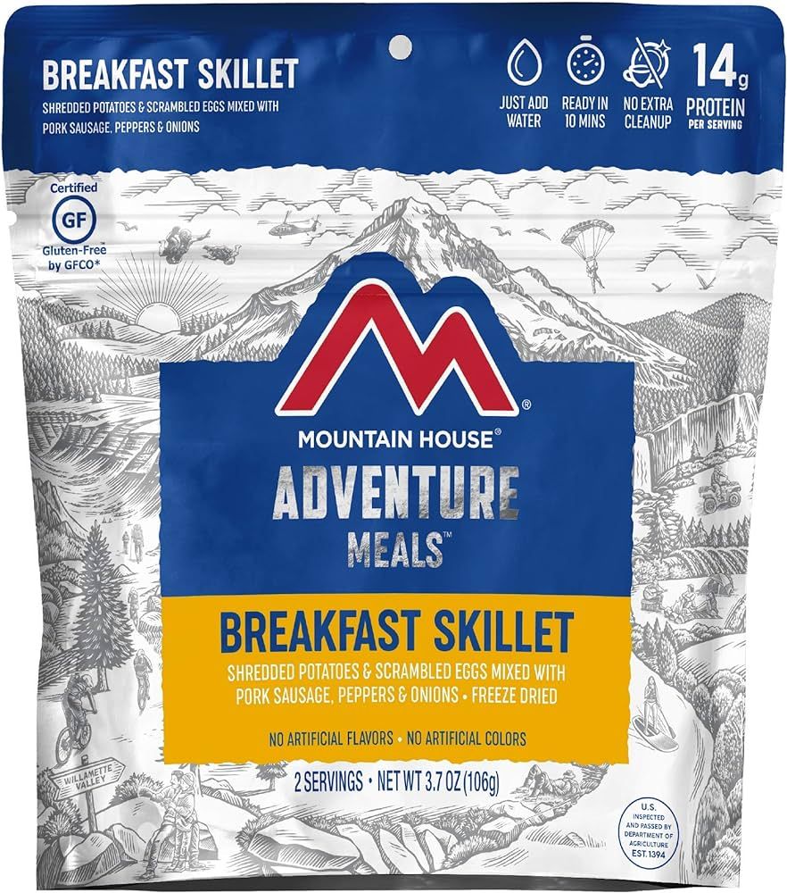 Mountain House Breakfast Skillet | Freeze Dried Backpacking & Camping Food | 2 Servings | Gluten-... | Amazon (US)