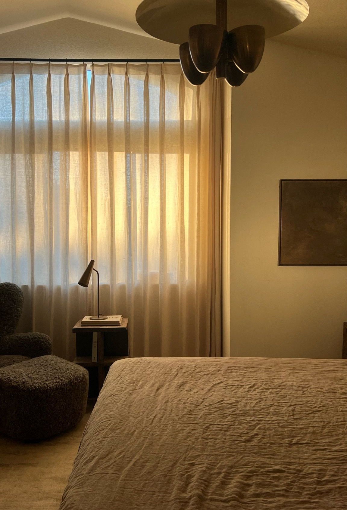 bedroom curtain details —

color: natural. tailor pleat, unlined 

#LTKHome