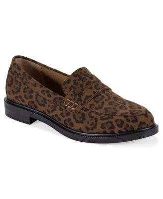 Style & Co Women's Athenaa Round Toe Penny Loafers, Macy's Exclusive - Jungle Leopard | Macy's