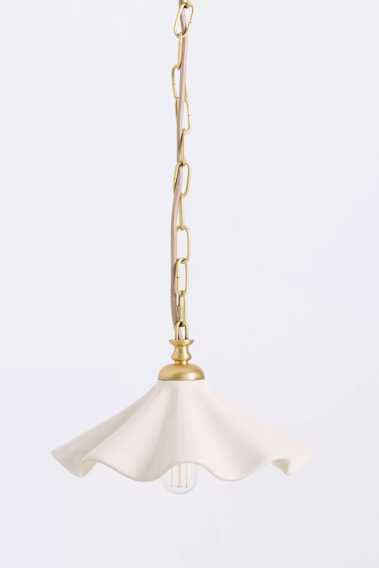 Bobbi Wavy Ceramic Pendant | Anthropologie (US)