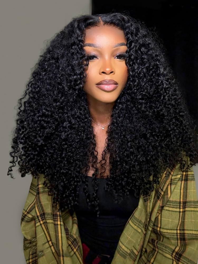 Wiggins Wig Curly Human Hair Wig 7x5 Glueless Curly Lace Front Wigs Human Hair Pre Plucked Pre Cu... | Amazon (US)