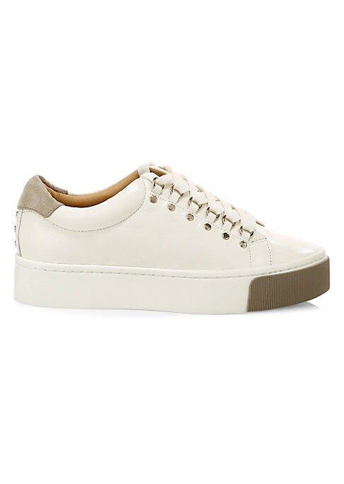 Joie Women's Handan Leather Platform Sneakers - White - Size 39 (9) | Saks Fifth Avenue