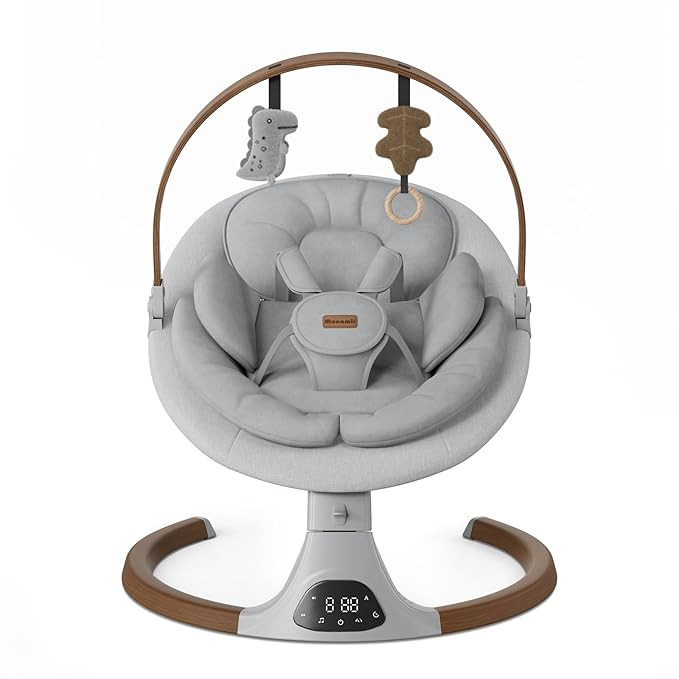 Baby Swings for Infants, Monamii Baby Swing, Bluetooth Infant Swing with Music Speaker, 5 Speeds ... | Amazon (US)