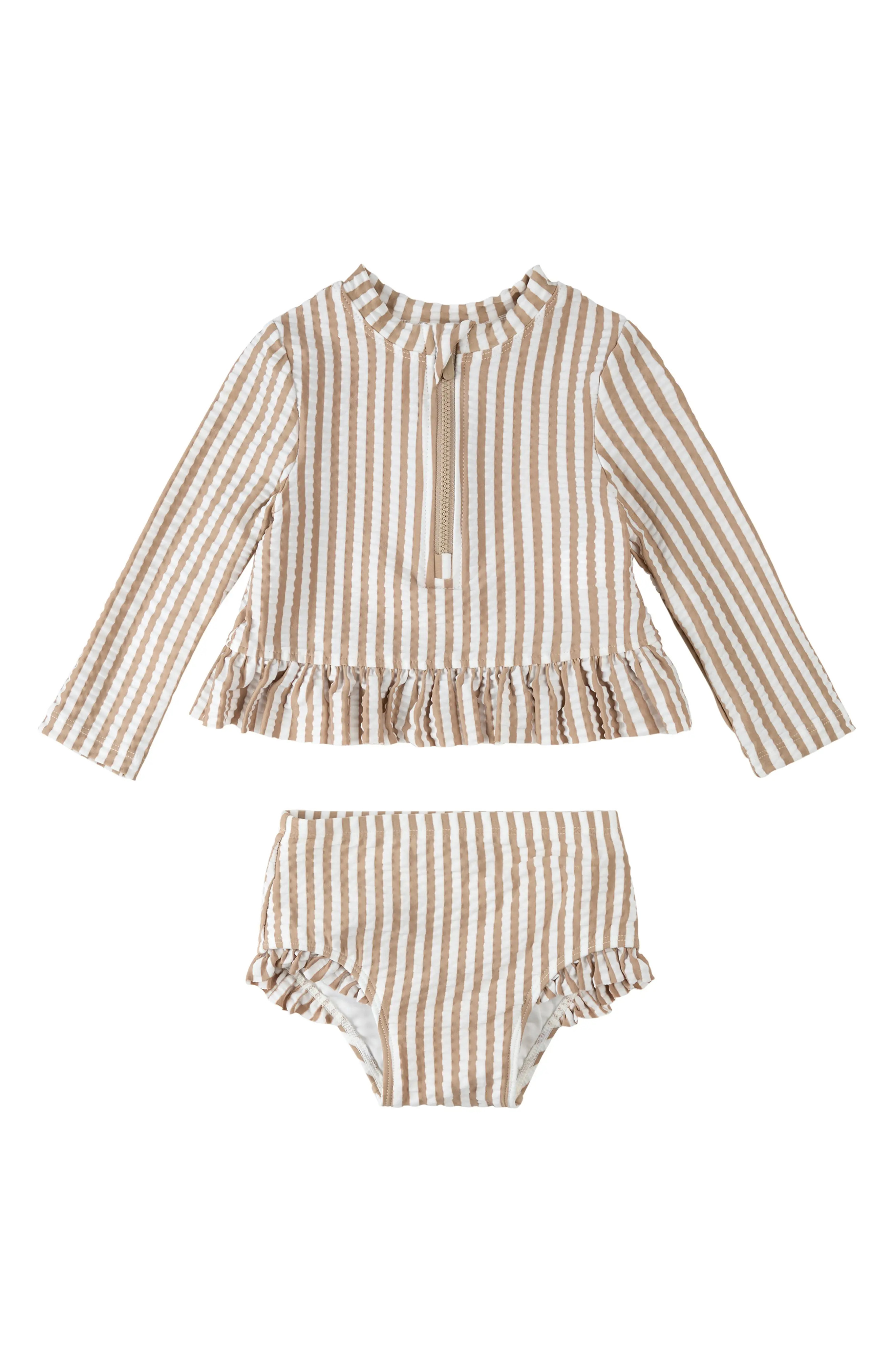 Kids' Ruffle Trim Two-Piece Swimsuit (Women) | Nordstrom | Nordstrom