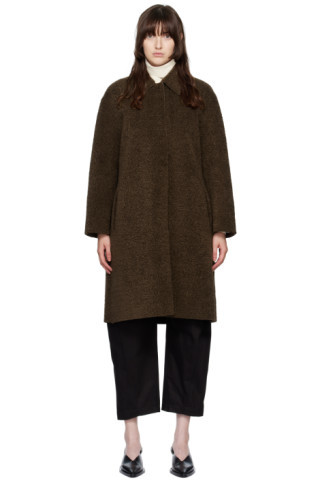 SSENSE Exclusive Reversible Brown Oversized Coat | SSENSE