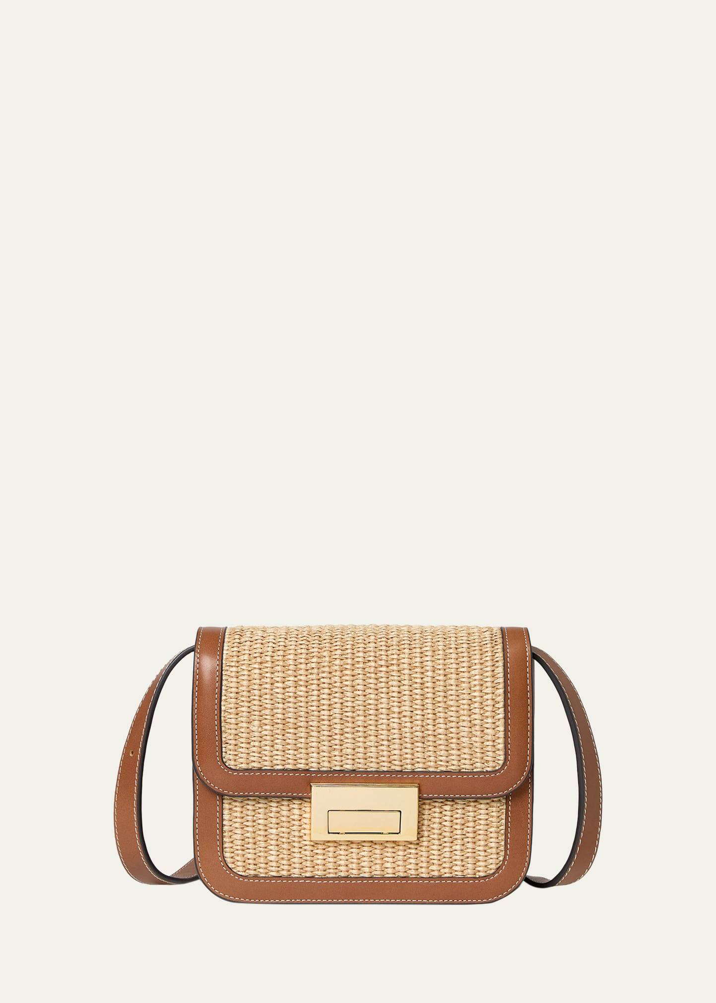 Loeffler Randall Desi Woven Fabric & Leather Shoulder Bag | Bergdorf Goodman